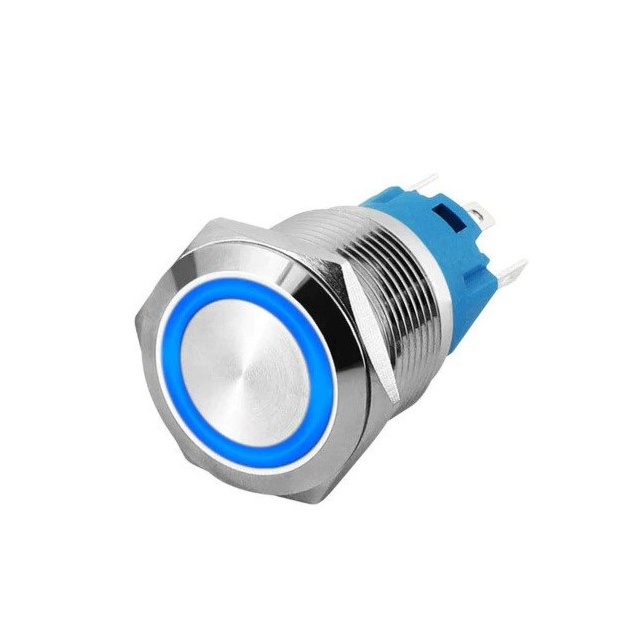 16mm ProMax PPS16006RGBRM Metal Push Button Switch Waterproof Momentary Red Green Blue