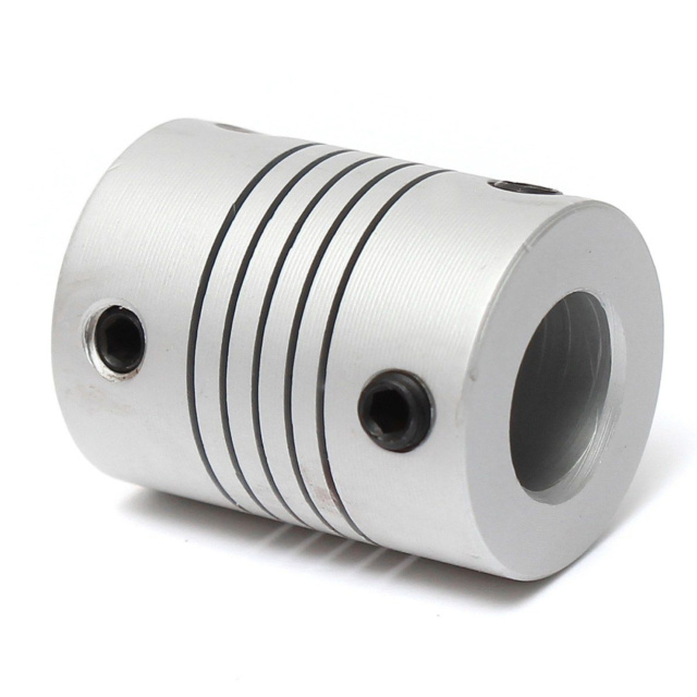8mm to 8mm Flexible Coupler for 3D Printer CNC Shaft Metal