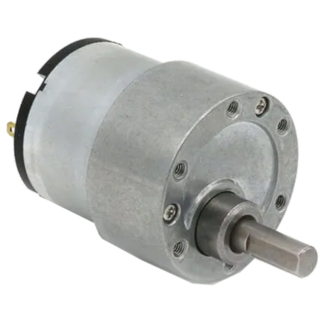 JGB37-3530GB 12/24V DC Gear Motor With Encoder – 6-1600 RPM, D-Type Shaft