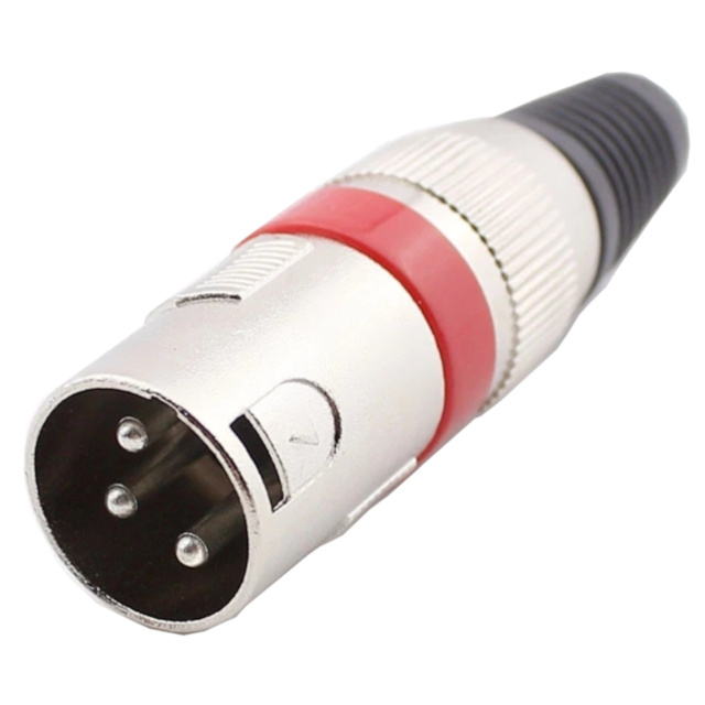 3Pin XLR Jack Microphone Male Connector Audio Cable Plug