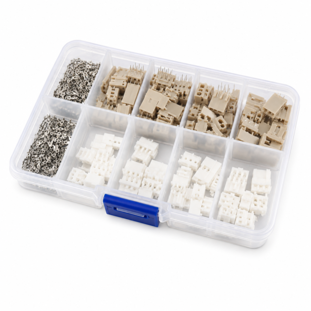  JST  PH2.0mm Connector Assorted Kit - 2-5 Pin PVC-Coated Male Female Housings 150PCS  with Crimp Pins