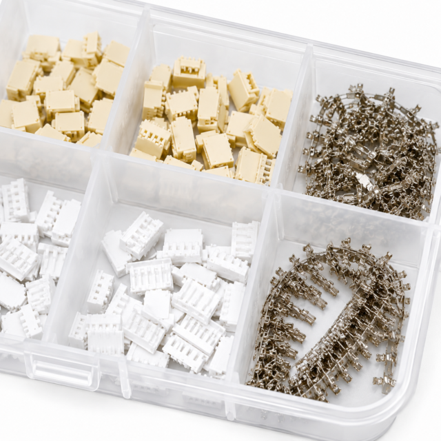 JST SH1.0mm Assorted Connector Kit  2-5 Pin Male Female Housings 200PCS  with Crimp Pins