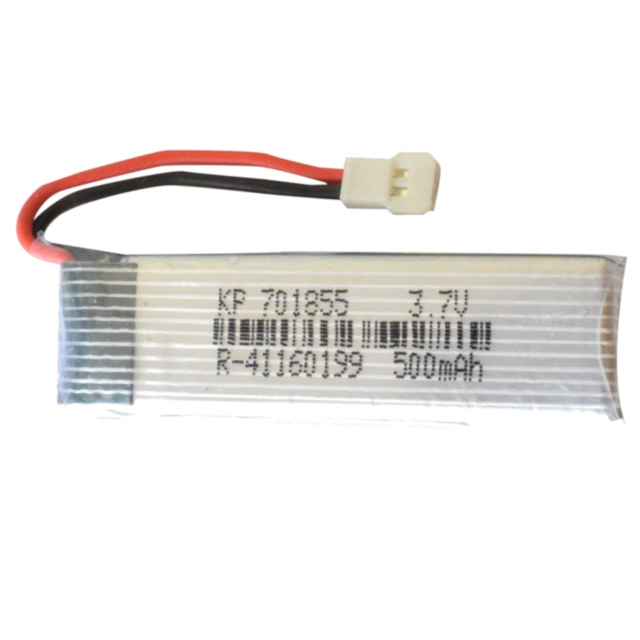 Lithium-Polymer Rechargeable LiPo Battery 3.7V 500mAH KP-701855