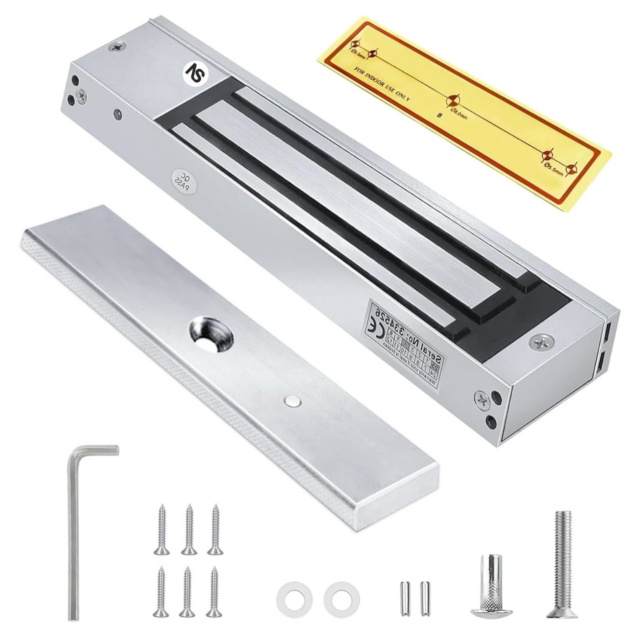 LockIT LEML-280-12 Electromagnetic Lock - 280kg (600lbs) Force, 12V DC