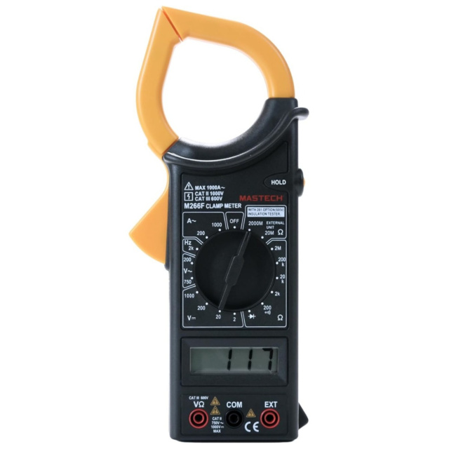Digital Clamp Multimeter M266F - 1000A AC Tong Tester with Frequency & Data Hold