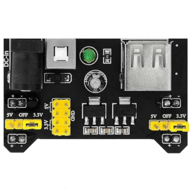 MB102 Breadboard Power Supply Module - 3.3V / 5V Dual Rail Regulator