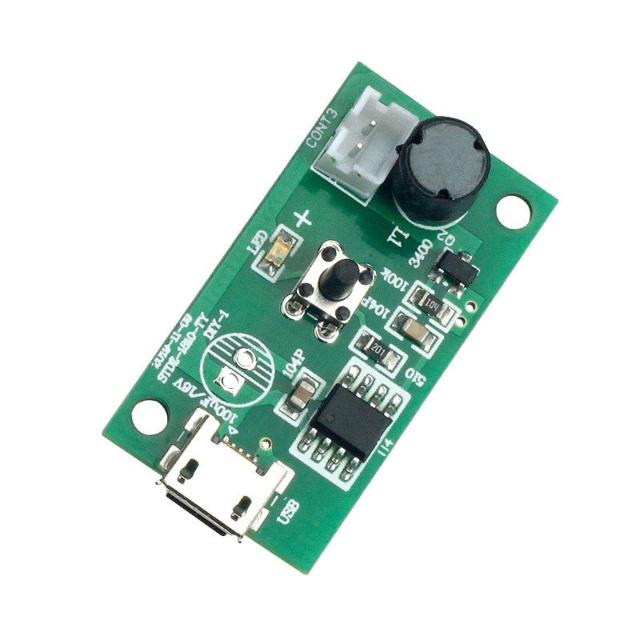 Ultrasonic Humidifier Power Circuit Board with Atomizing Chip 16mm, 5V