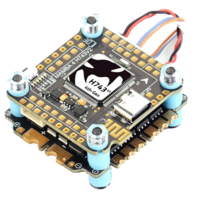 Diatone Mamba MK4 H743 V2 Flight Controller Stack + F65A_128K 3-6S 65A ESC