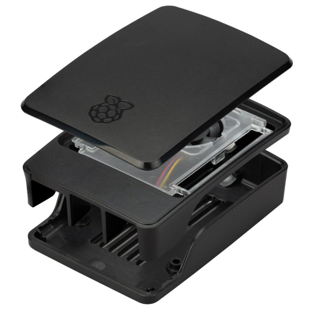 Official Raspberry Pi 5 Case with Integrated Cooling Fan - Black