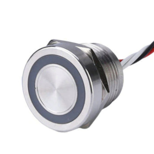 ProMax 16mm Metal Piezo Touch Switch Waterproof IP68 Momentary Red Green