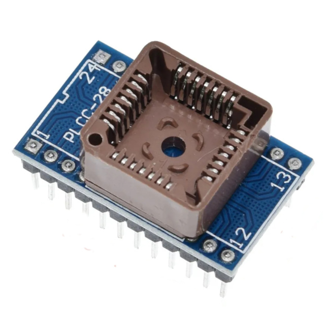 PLCC28 to DIP24 SMD IC Adapter Programmer Socket