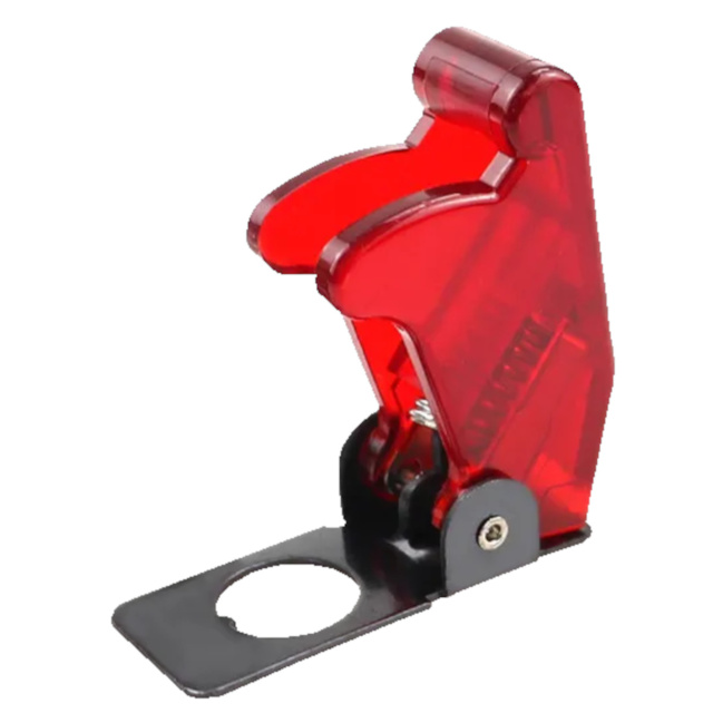 Toggle Switch Safety Cap - Transparent red