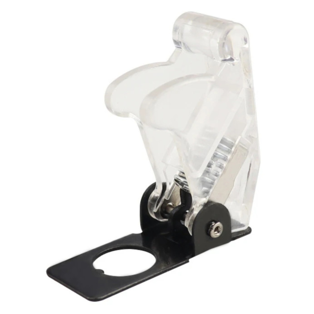 Toggle Switch Safety Cap - Transparent White
