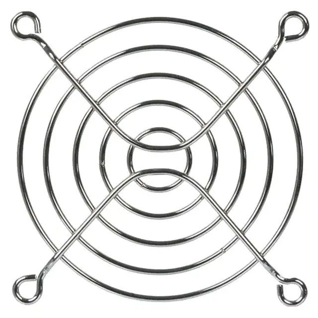80mm Fan Grill Finger Guard Steel Nickel Plated