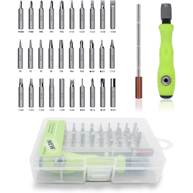 32-in-1 Mini Screw Driver Set with Magnetic Flexible Extension Rod
