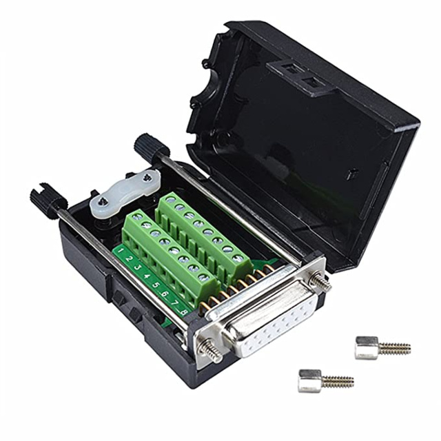 DB15 Female to Screw Terminal Breakout with Case