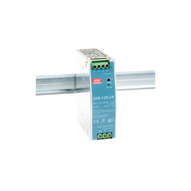 EDR-120-24 Mean well SMPS - 24V 5A 120W Din Rail Metal Power Supply
