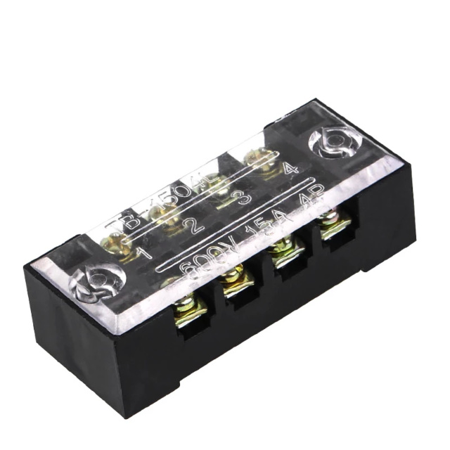 ProMax PTB-1504 Terminal Strip Barrier Block with Transparent Cover