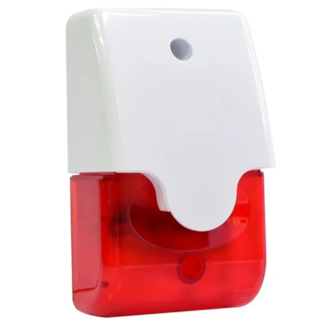 Promax 5V Red Strobe Warning Light With Hooter Flashing Alarm