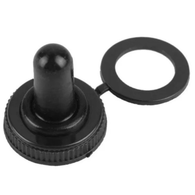 ProMax Waterproof Toggle Switch Rubber Cap Black for 12mm MTS Series Switches 
