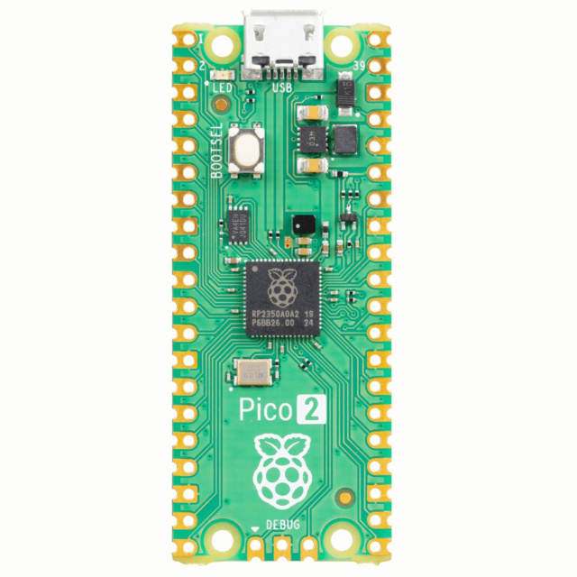 Raspberry Pi Pico 2 Development Board ARM Cortex-M33/RISC-V Hazard3 520KB RAM 150MHz