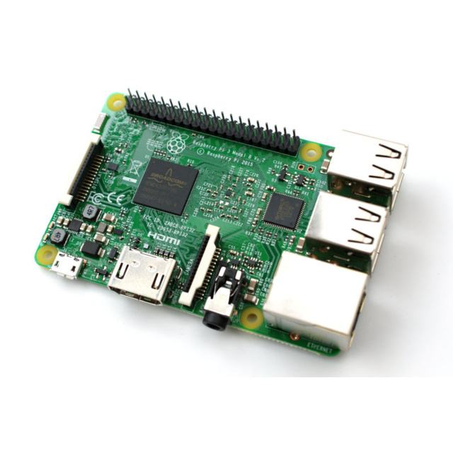 Raspberry Pi 3 - Model B  64-bit Quad core ARM CPU with WiFi