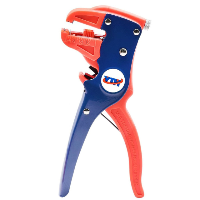 YTH-78-318 Automatic 2-in-1 Wire Stripper and Cutter with Adjustable Tension