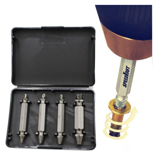 Screw Extractor Tool for Damaged Broken Screw Head Removal