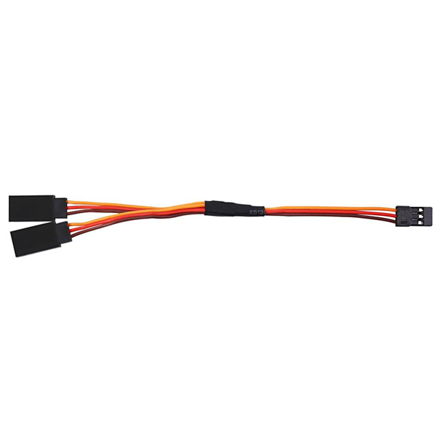Servo Splitter Extension Cord Cable 1JR Male To 2 Futaba Female Y Type 100mm