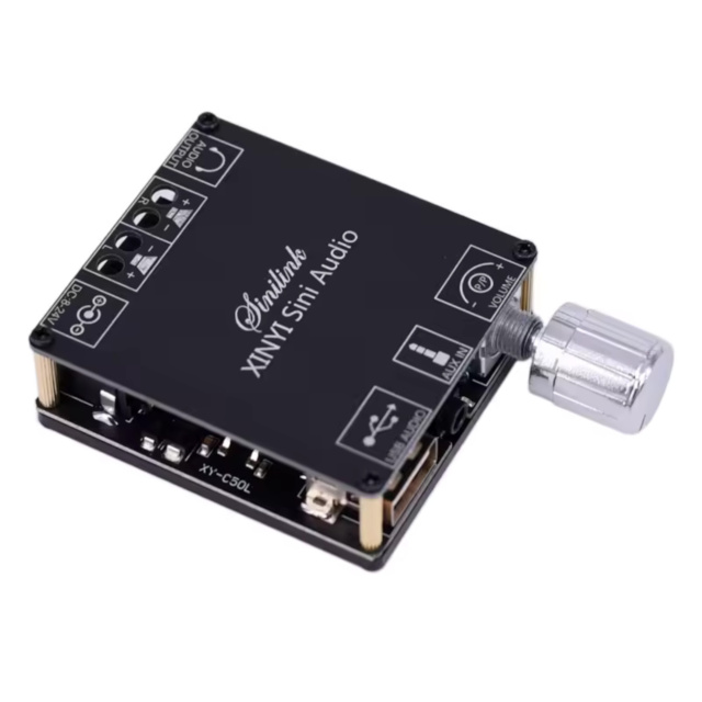 XY-C50L 50W+50W Bluetooth 5.0 Amplifier Board with Case & Mobile App Control