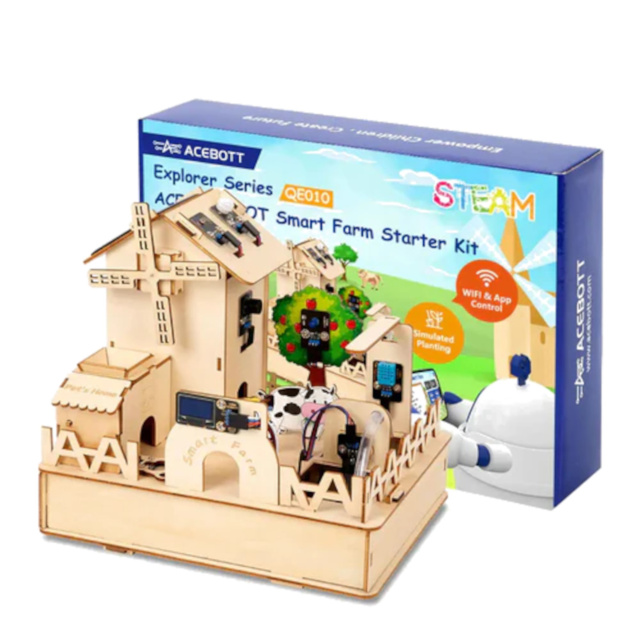 ACEBOTT Smart Farm STEM Starter Educational DIY Kit ESP32 Wifi-IOT-App QE010