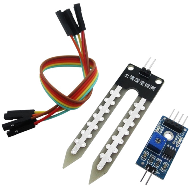Soil Moisture Sensor Module Kit with 5-Pin DuPont Cable