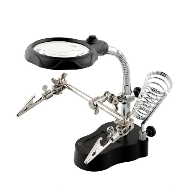 Soldering Stand Magnifying Station