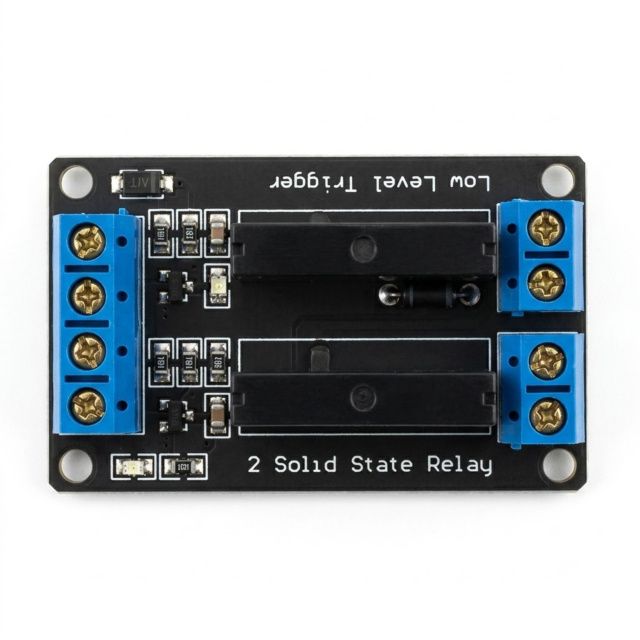 Solid State Relay Module HFS4-2A-05DM SSR  with Resistive Fuse 5V, 2-Channel