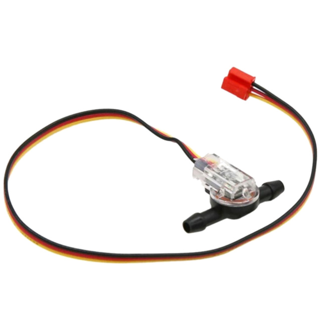 Micro Inline Water Flow Sensor - Hall Effect 3.3V-5V for 4-5mm Tubing