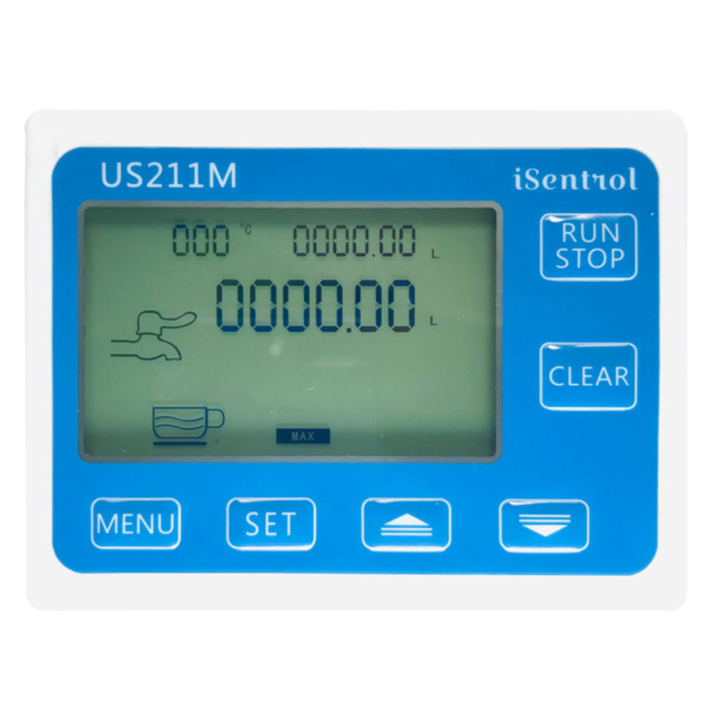 US211M Digital Display Quantitative Flowmeter Water Liquid Flow Sensor Dosage Controller