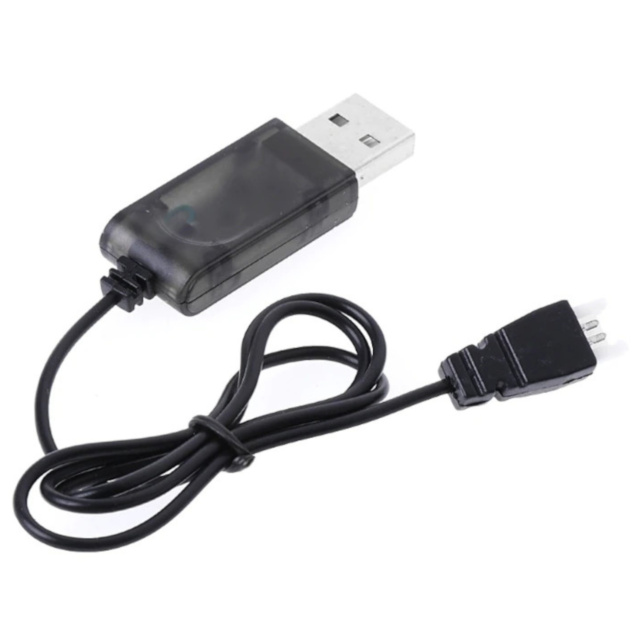 USB Charger Cable for 3.7V Lithium Ion & Polymer Battery 500mA XH2.54 Plug 2 Pin