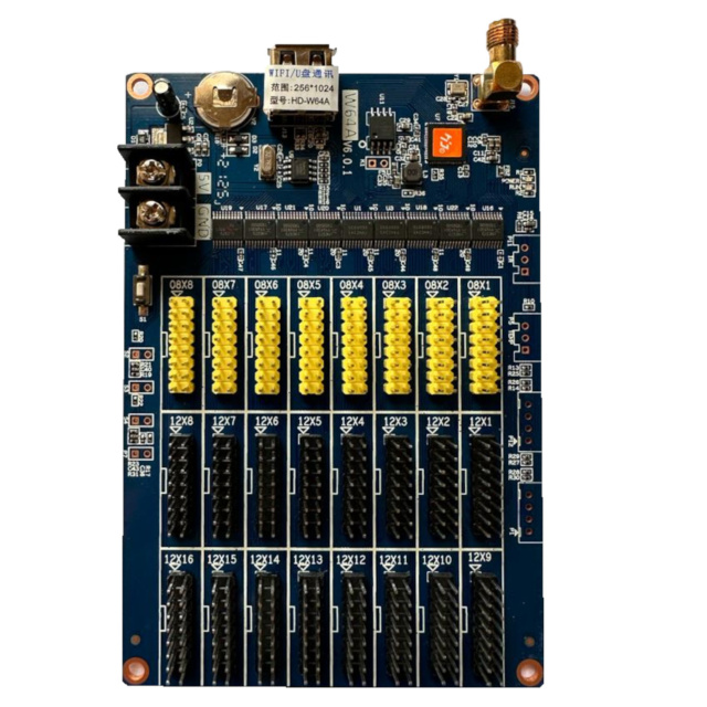 W64A LED Display Single Colour Wifi And USB  Controller Card HD 