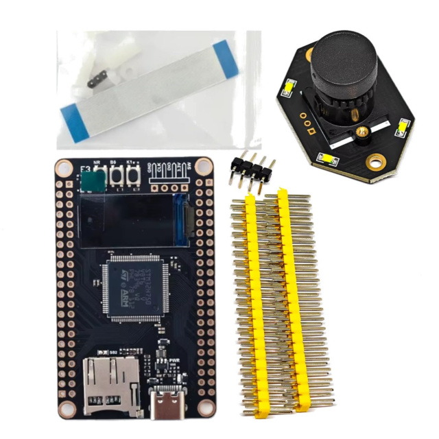 WeAct Studio STM32H750VBT6 Development Core Board With 0.96" TFT Screen OV7725 M12 camera