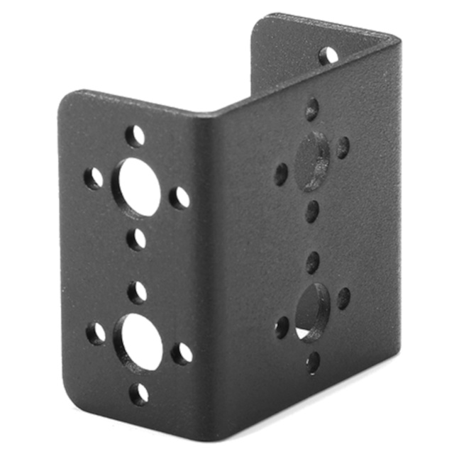 Wide U Shape Aluminium Servo Bracket Mount Black