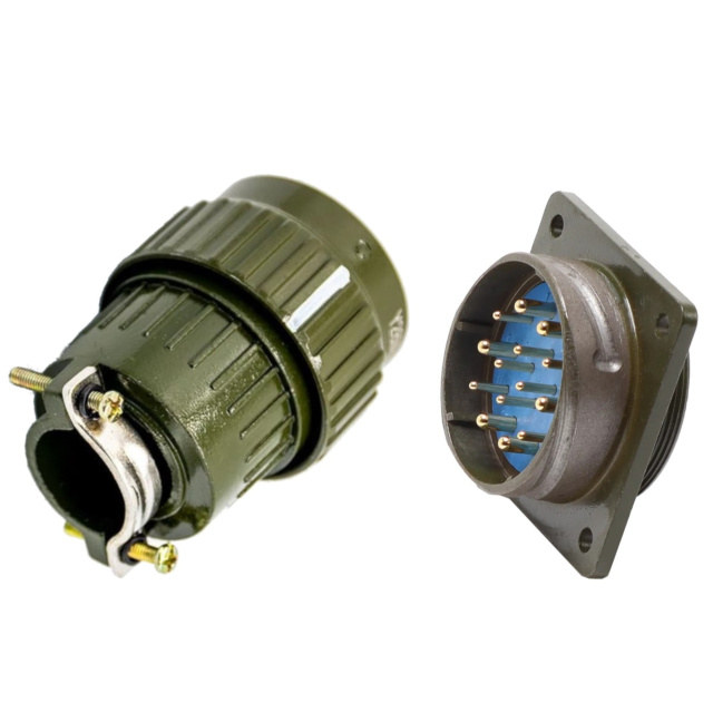 YP36 14 Pole 5A Panel Mount Aviation Connector Male Plug+Female Socket