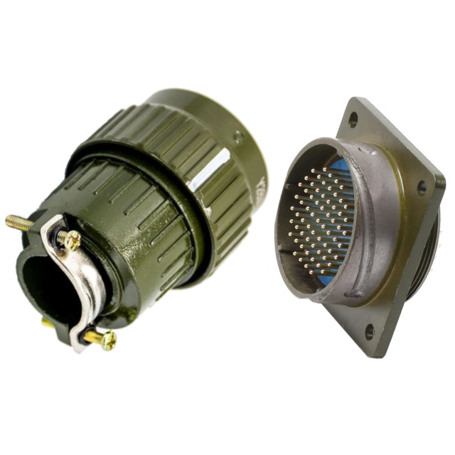 YP36 65 Pole 1A Panel Mount Aviation Connector Male Plug+Female Socket