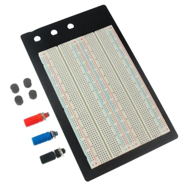 ZY-204 Solderless Breadboard - 1660 Tie Points with Metal Base Plate & Binding Posts