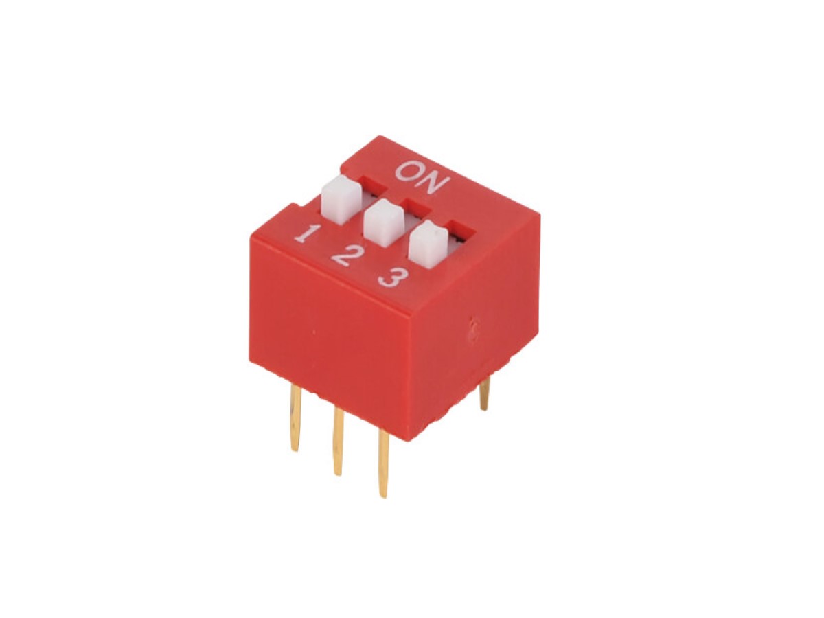 Dip Switch -3 Way, Vertical
