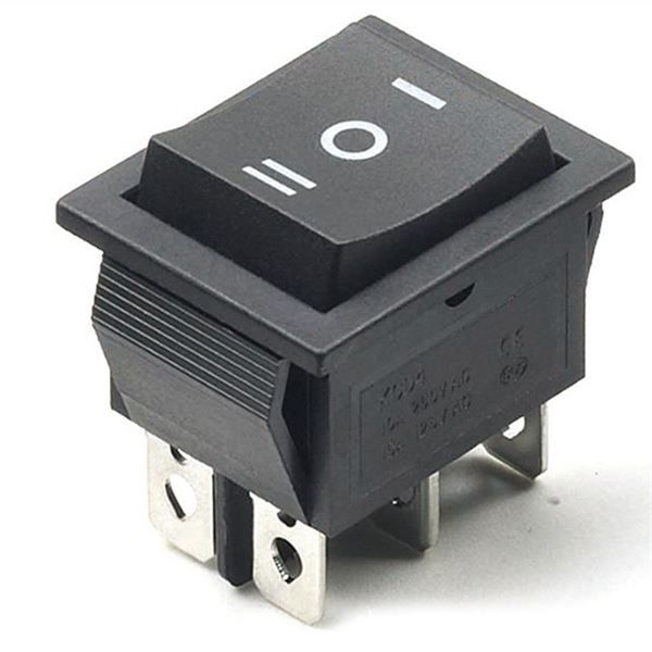 ProMax Rocker Switch DPDT Momentary for DC Motor Direction Control KCD4 223