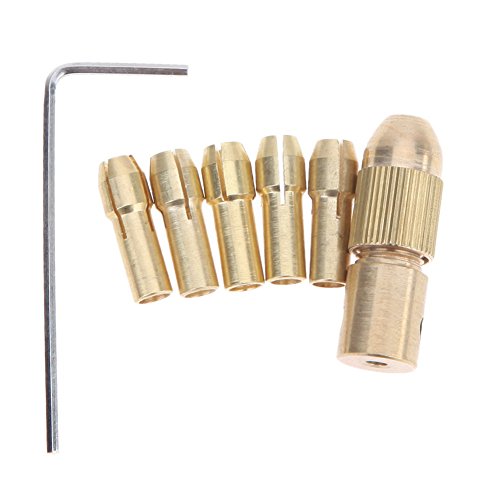 Brass Electric Drill Chucks and Drill Bits Set for DIY