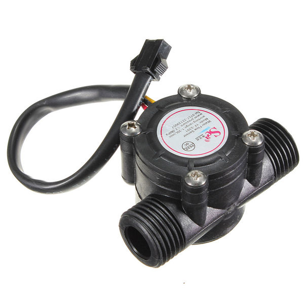 Water Flow Sensor YF-S201 Fluid Flowmeter Meter Hall Effect