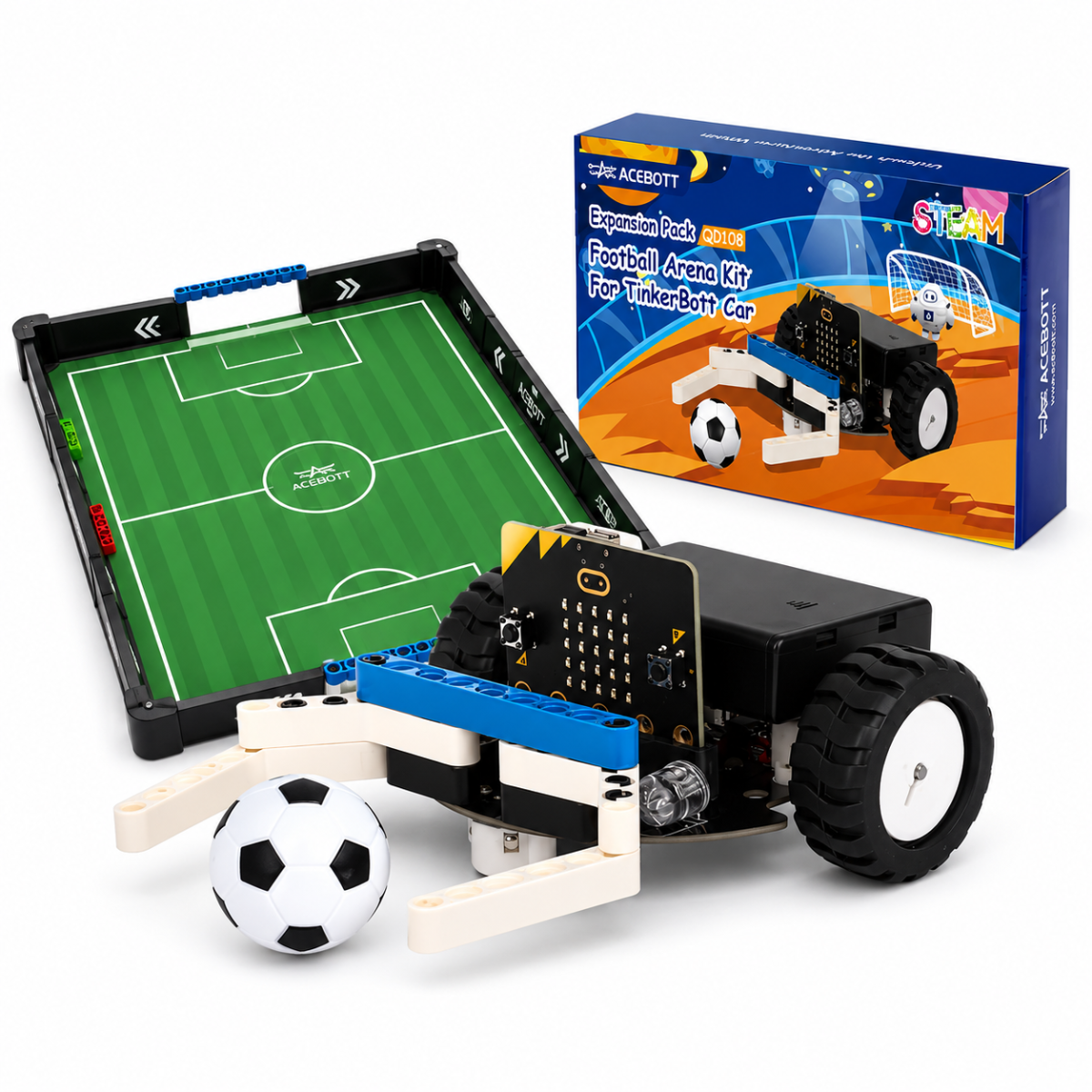 ACEBOTT Football Arena Expansion Pack Kit for TinkerBott micro:bit Robot Car QD108