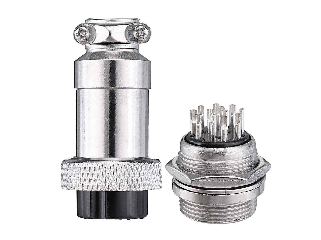 12 Pin GX20 Male Female Panel Mount Aviation Connector Plug