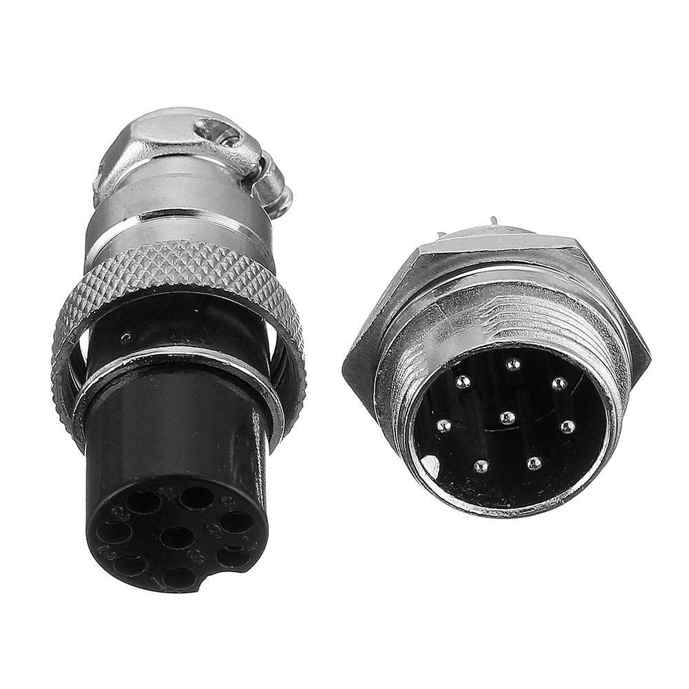 8 Pin GX20 Male Female Panel Mount Aviation Connector Plug